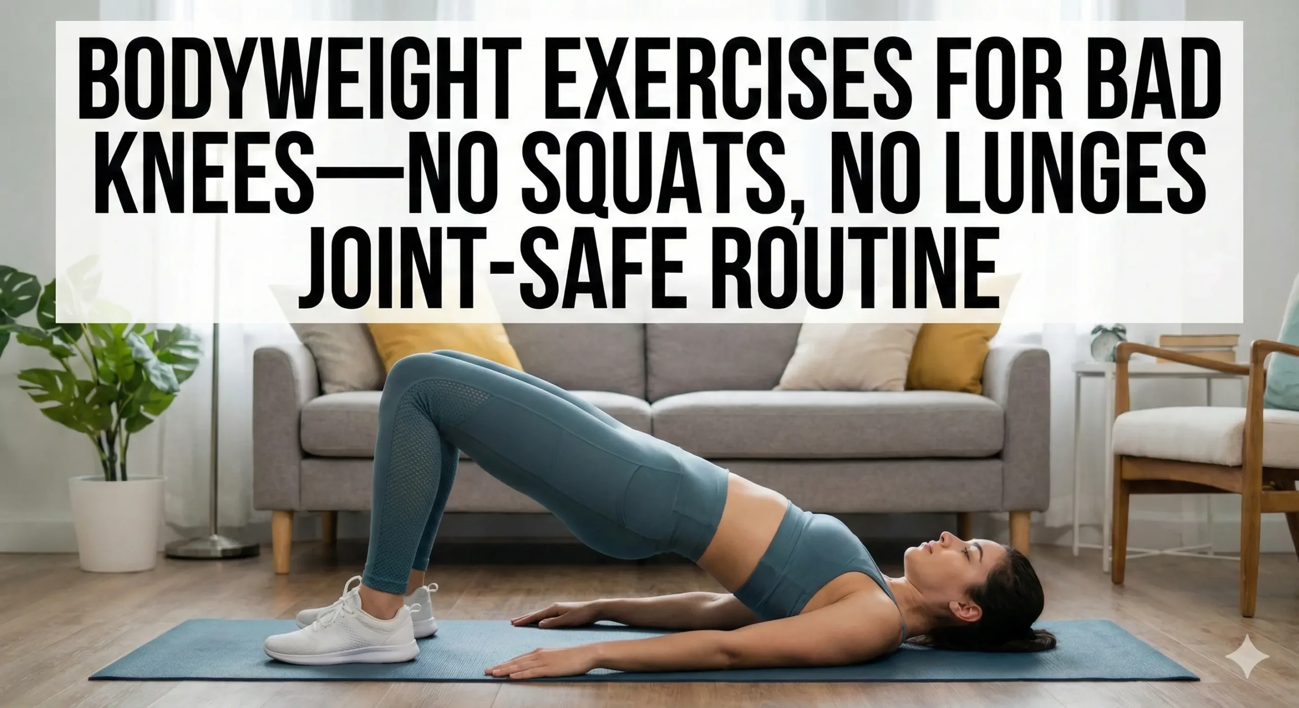 Bodyweight Exercises for Bad Knees: No Squats, No Lunges
