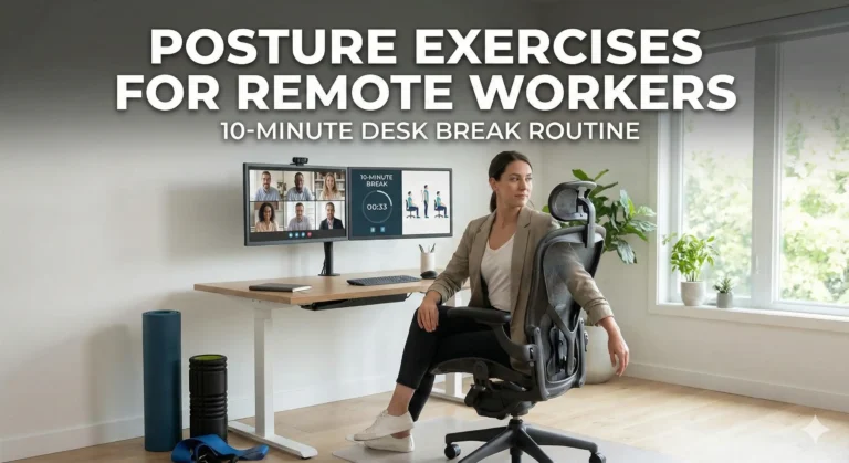 Desk-break exercise guide for remote workers