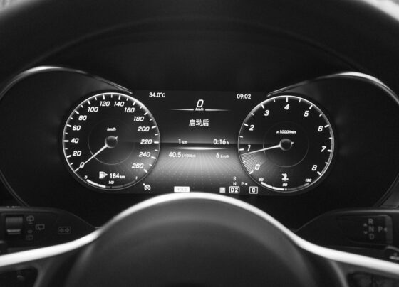 Illuminated car instrument cluster